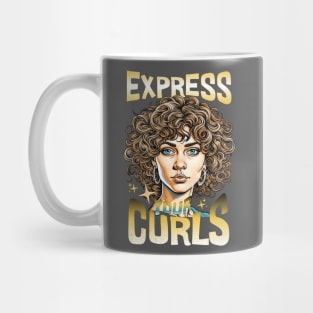 Expressing Your Curls for Curly People with Curly Hair Mug